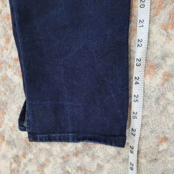 đź‘• ANTHROPOLOGIE AG The Stevie High-Rise Skinny Ankle Dark Wash Jeans - Size 31R - Picture 5 of 10